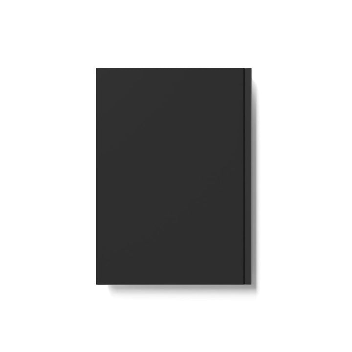 Hardback Blank Journal, KW-Journal Hard Backed Black red/grey logo Blank pages