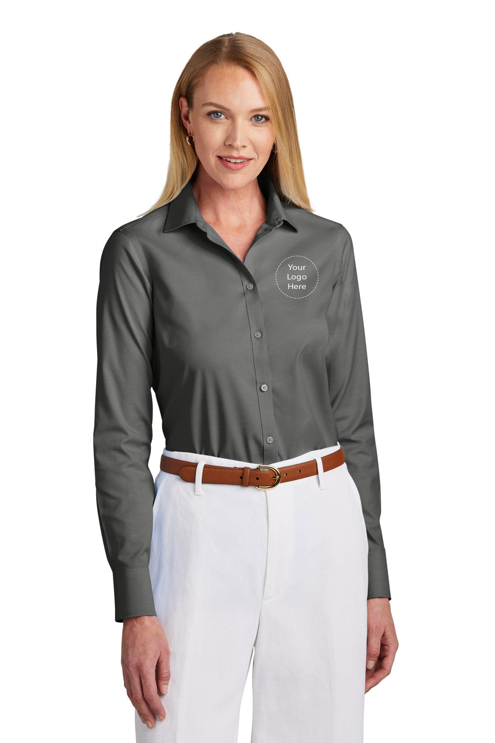 Keller Williams NEW KW-BB18001 Brooks Brothers® Women’s Wrinkle-Free Stretch Pinpoint Shirt 