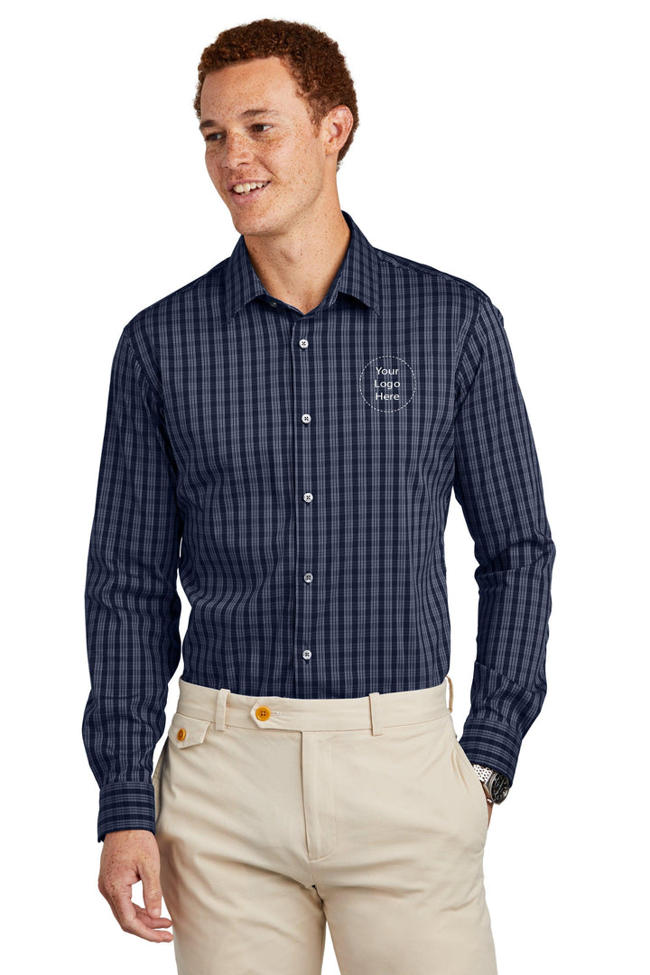 Keller Williams NEW KW-BB18006 Brooks Brothers® Tech Stretch Patterned Shirt 