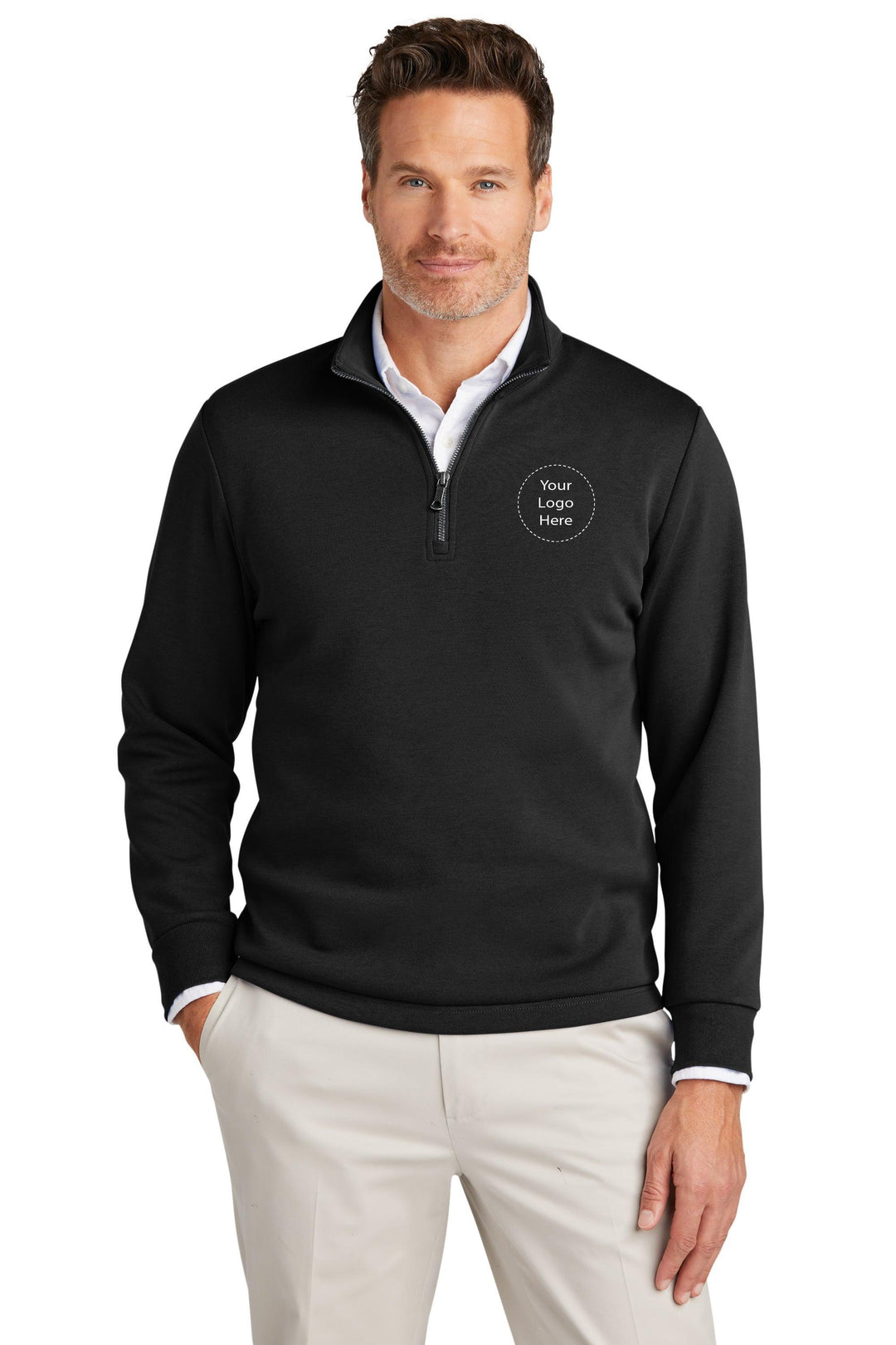 Keller Williams NEW KW-BB18206 Brooks Brothers® Double-Knit 1/4-Zip 