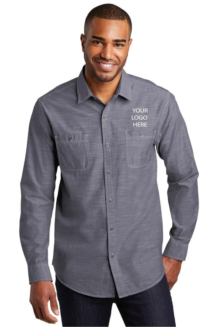 Keller Williams KW-SMW380 PA® Men's Long Sleeve Chambray Shirt 