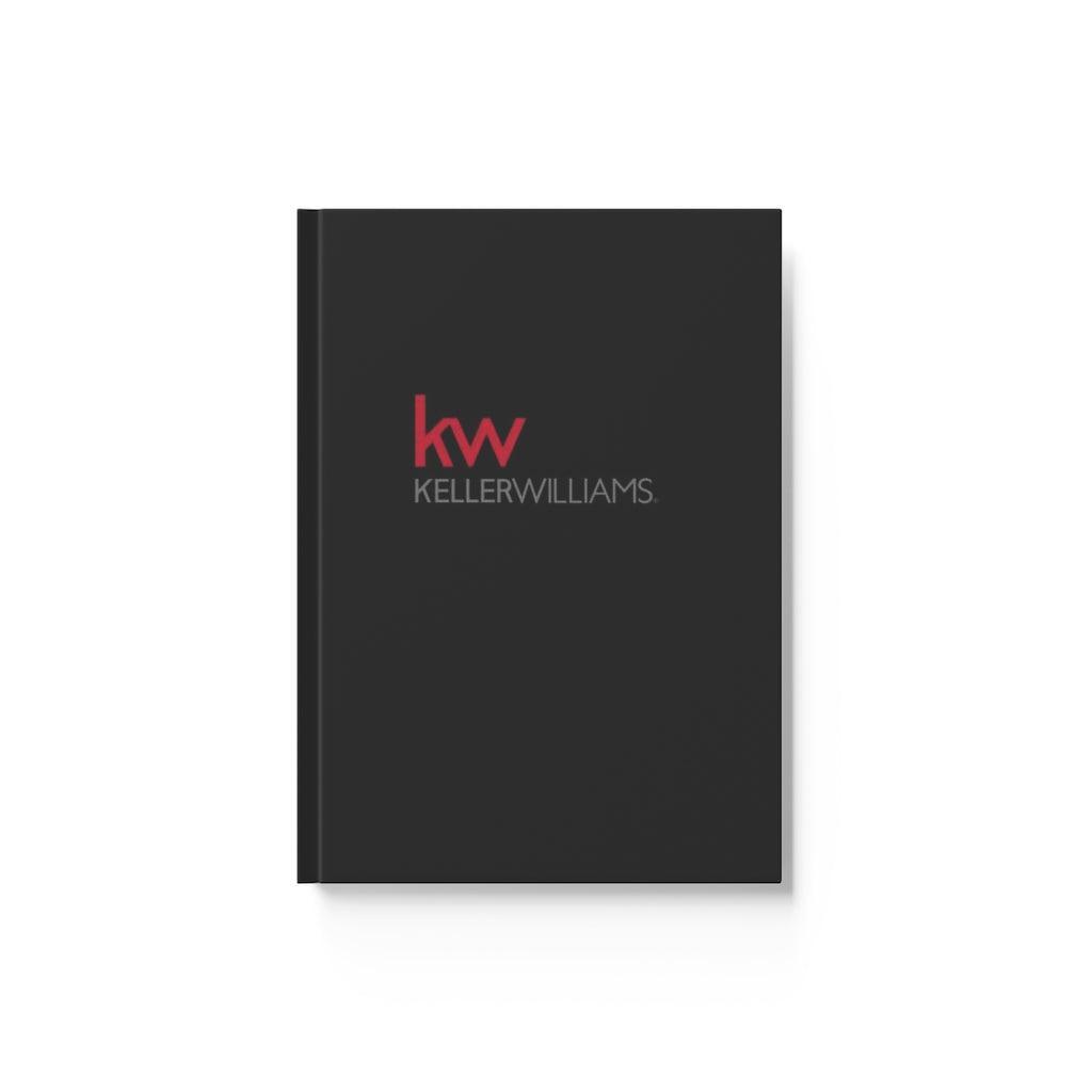 Keller Williams KW-Journal Hard Backed Black red/grey logo Blank pages 