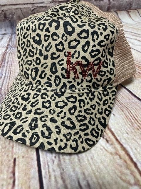 Keller Williams KW-OC901M Leopard Print Bling cap 